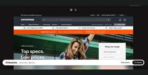 enterprise shopify theme nulled