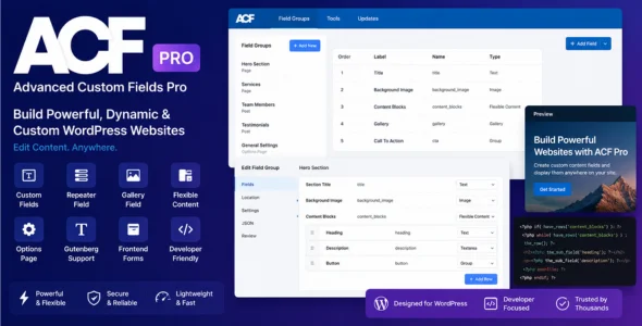 Advanced Custom Fields Pro NULLED