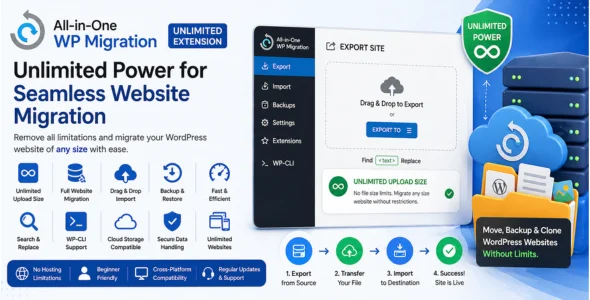 All-in-One WP Migration Unlimited Extension Free Download