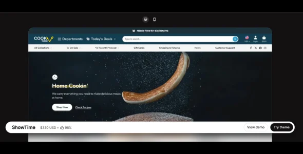 showtime shopify theme free download