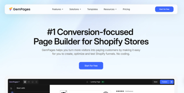 gempages AI Shopify Page Builder