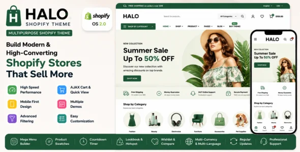 halo shopify theme nulled free download