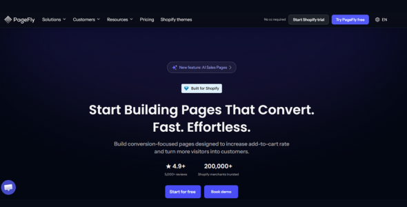 pagefly ai shopify store builder