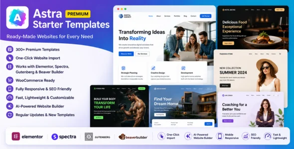 astra premium starter templates nulled