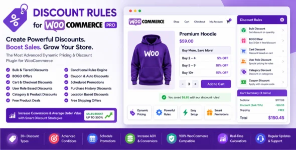 Discount Rules for WooCommerce PRO By FlyCart nulled