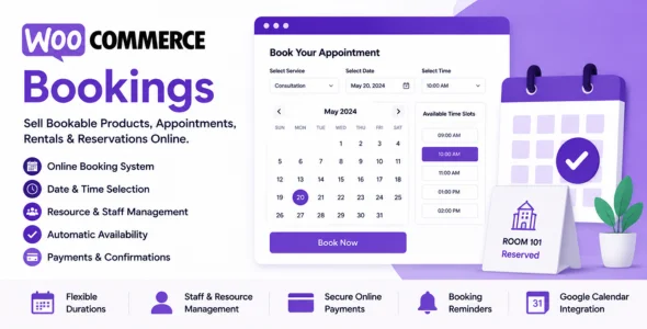 WooCommerce Bookings nulled